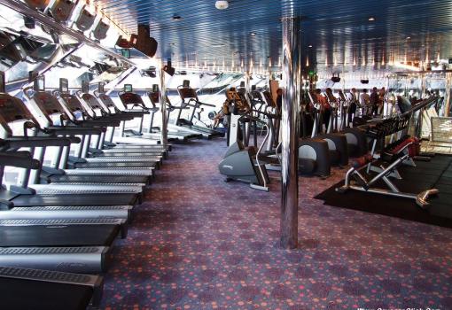 El Gimnasio del Carnival Freedom, donde podrá cuidarse